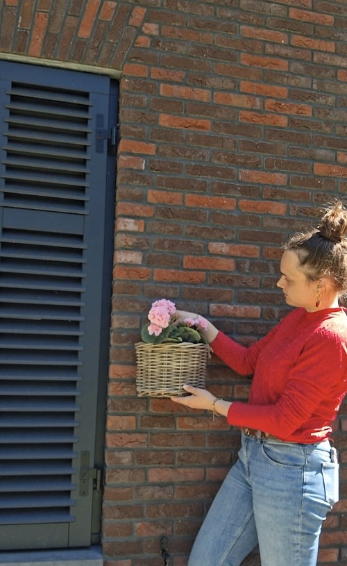 Rotan hangmand hengsel naturel voor muur of tafel