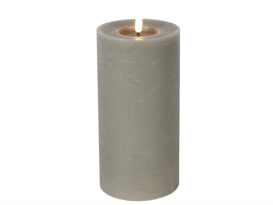 Pillar candle Lyon gray 10x20 cm Countryfield