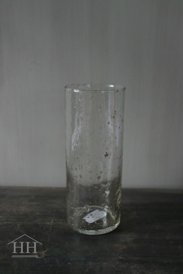 Narrow/high Transparent lantern with metal flakes 8/20cm (middle)