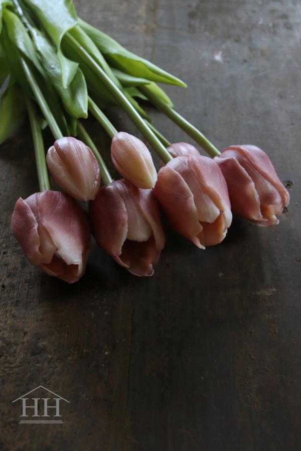 Tulpen die net echt lijken donker roze | Hillary'sHome