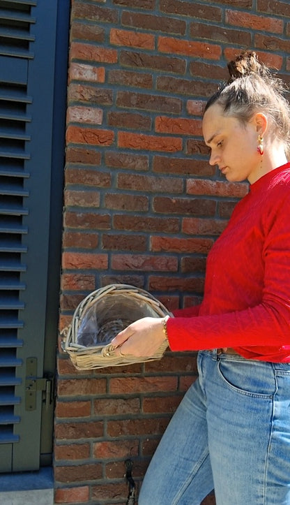 Rotan hangmand hengsel naturel voor muur of tafel