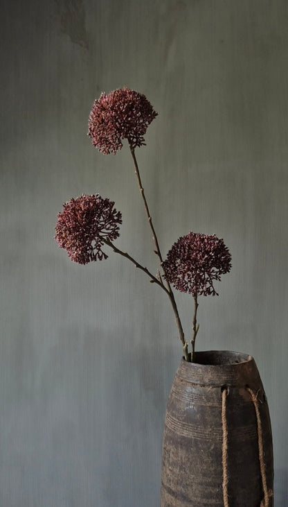 Allium kunsttak bordeauxrood - 78 cm