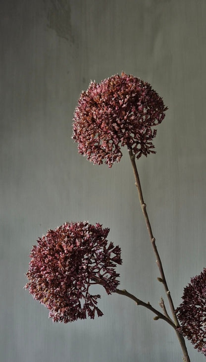 Allium kunsttak bordeauxrood - 78 cm