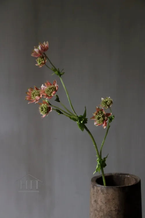 Kunst astrantia roze 58cm