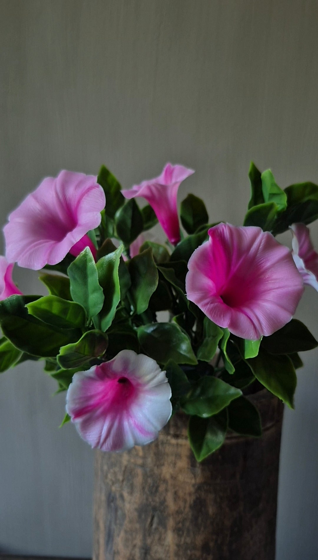 Petunia kunstplant roze UV 28 cm