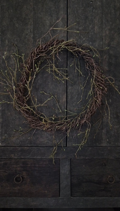 Artificial linden wreath - ⌀45cm