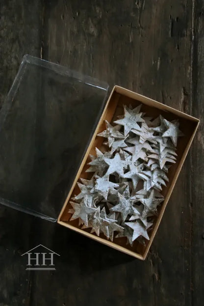 berkensterretjes 60-70 stuks grijs/wit