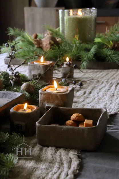 Betonnen bak vierkant M eigen label Hillary'sHome