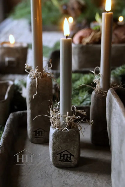 Betonnen kandelaar vierkant - S