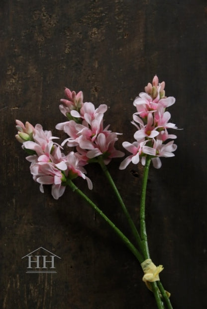 Bosje hyacinten met realistische zijden bloemen