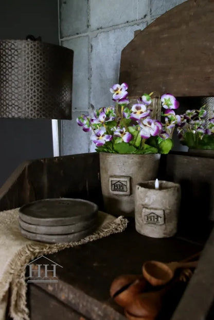 Artificial violet purple/lilac/white