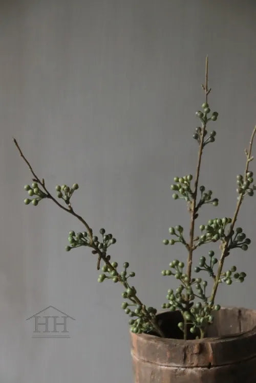 Groene bessen kunsttakken - Bundel van 3