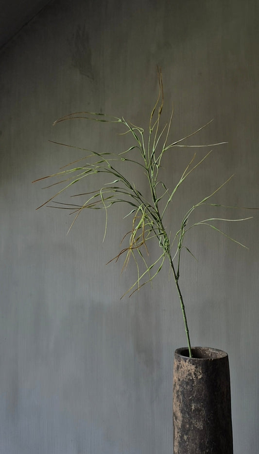 Artificial ornamental grass branch green - 78 cm