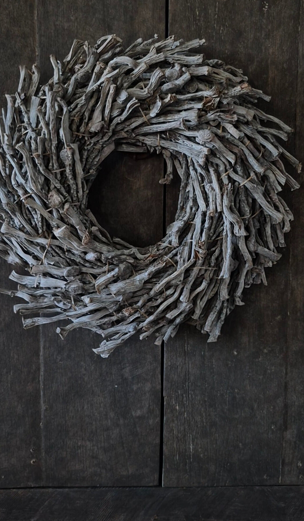 Botay krans naturel vergrijsd 36-37cm