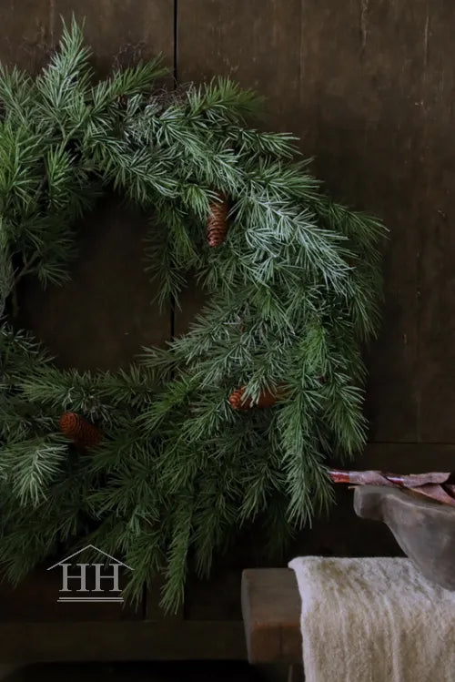 Zedernkranz Real Touch Durchmesser 70cm