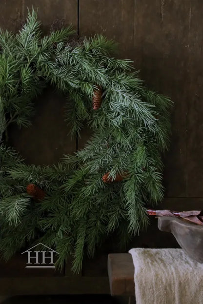 Zedernkranz Real Touch Durchmesser 70cm