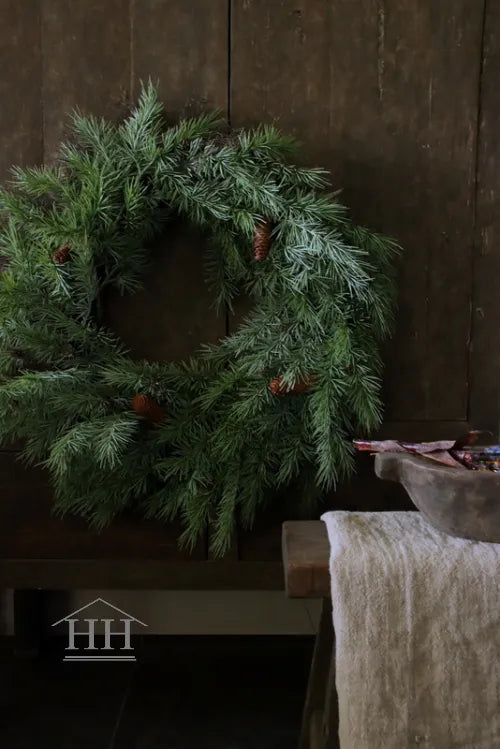 Ceder krans real touch diameter 70cm