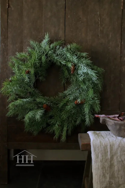 Zedernkranz Real Touch Durchmesser 70cm