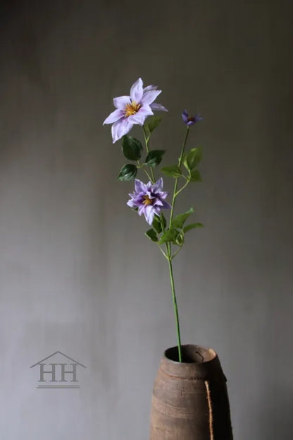 Kunstbloem Clematis lila 90 cm