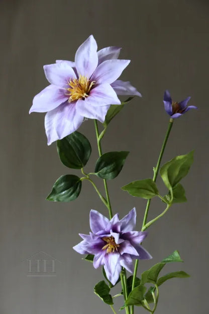 Kunstbloem Clematis lila 90 cm