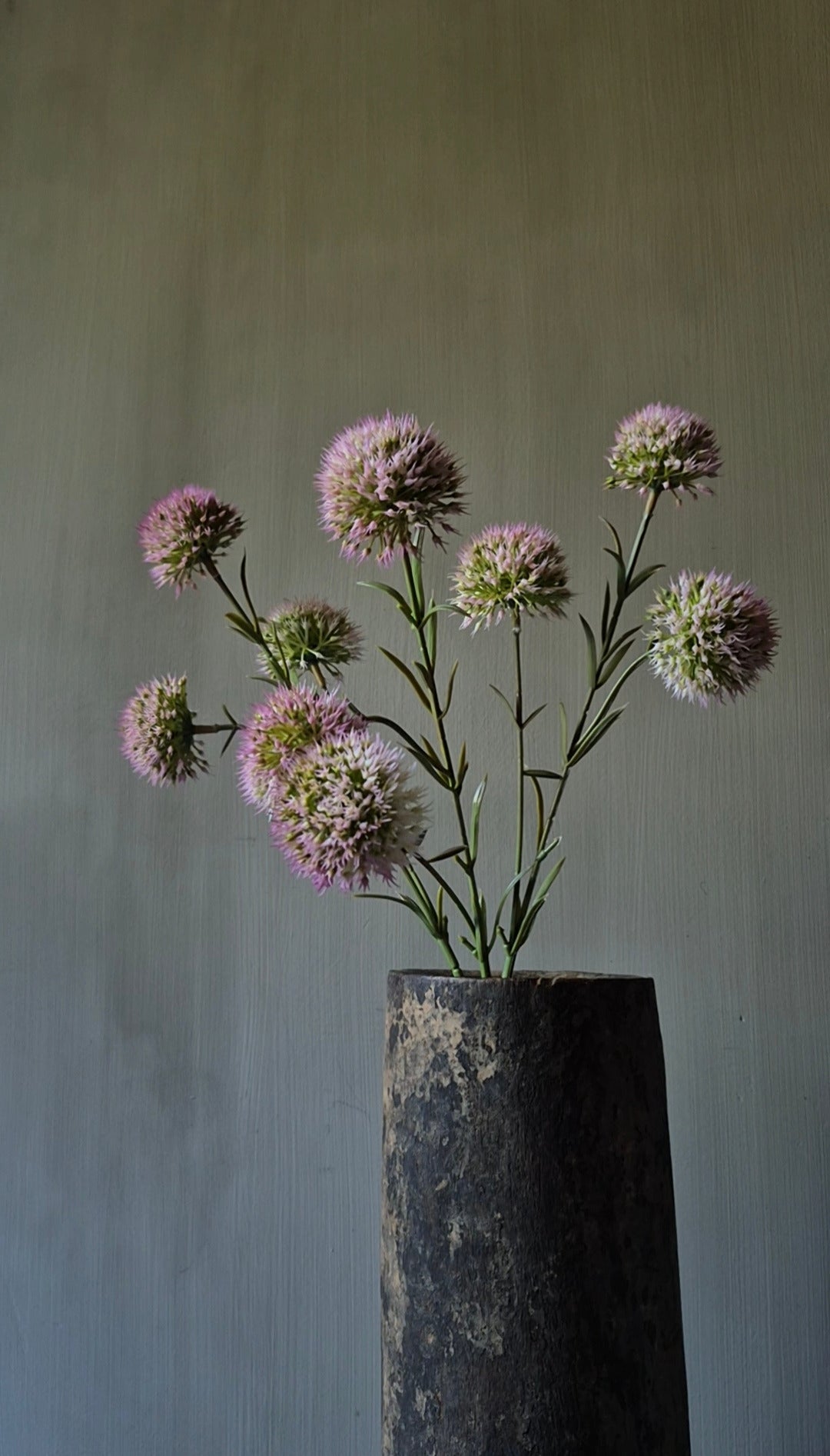 Künstlicher Lauch, rosa, 45 cm