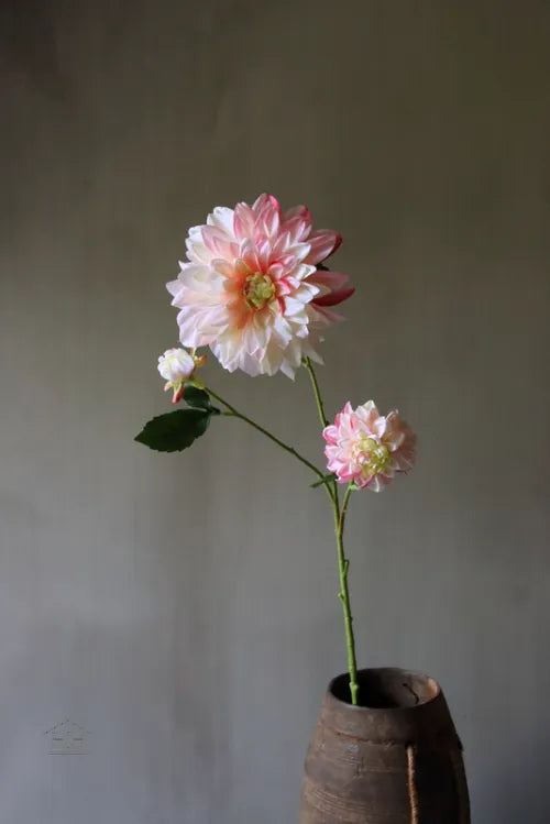 Kunstbloem dahlia roze 90cm