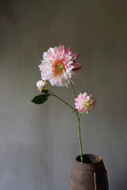Kunstbloem dahlia roze 90cm
