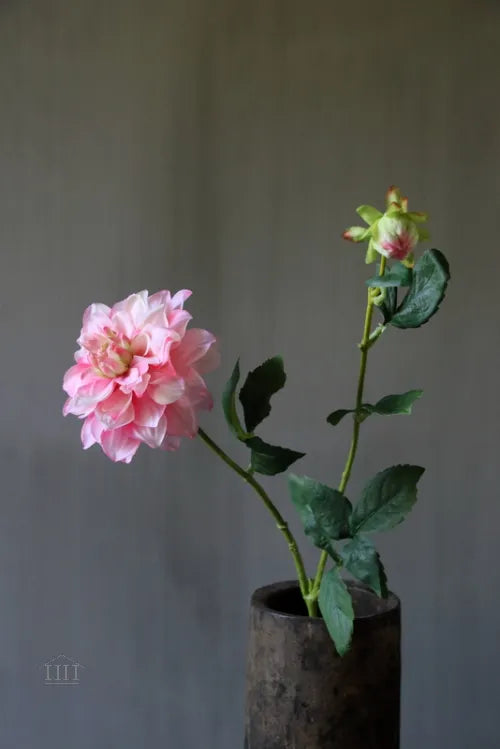 Kunstbloem dahlia roze 62cm