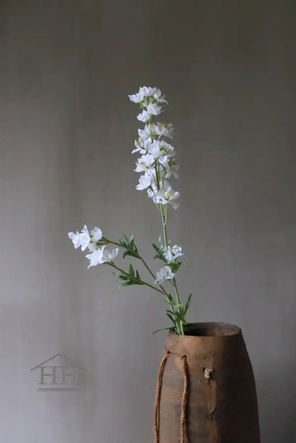 Delphinium kunstbloem in wit 77 cm