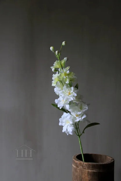 Zijdenbloem delphinium 60 cm wit