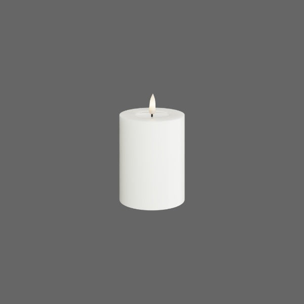 ReWu Deluxe Homeart, Led-staafkaarsen voor binnen, met realistische vlam op een echte wasspiegel, warmwit licht, crème, staafkaars 15 cm ReWu Deluxe Homeart, Led-staafkaarsen voor binnen, met realistische vlam op een echte wasspiegel, warmwit licht, crème, staafkaars 15 cm