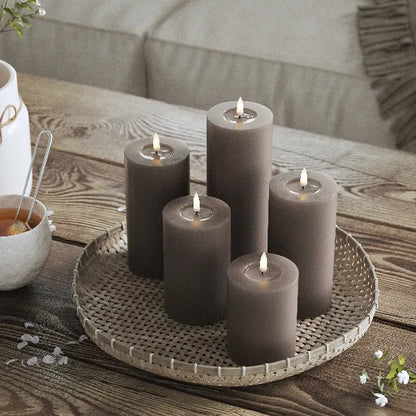 Deluxe Homeart led kaarsen mokka