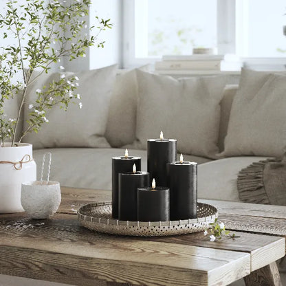 Deluxe Homeart led kaarsen zwart | Landelijke led-kaarsen van topkwaliteit