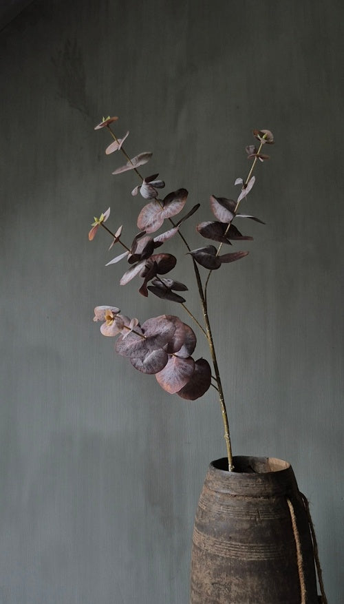 Eukalyptus Kunstzweig bordeauxrot - 85 cm