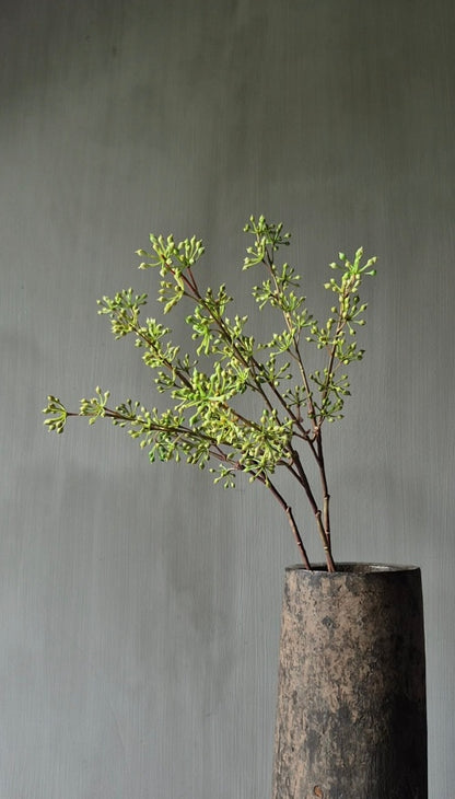 Kunsttakken met groene bessen 55 cm - 3 stelen