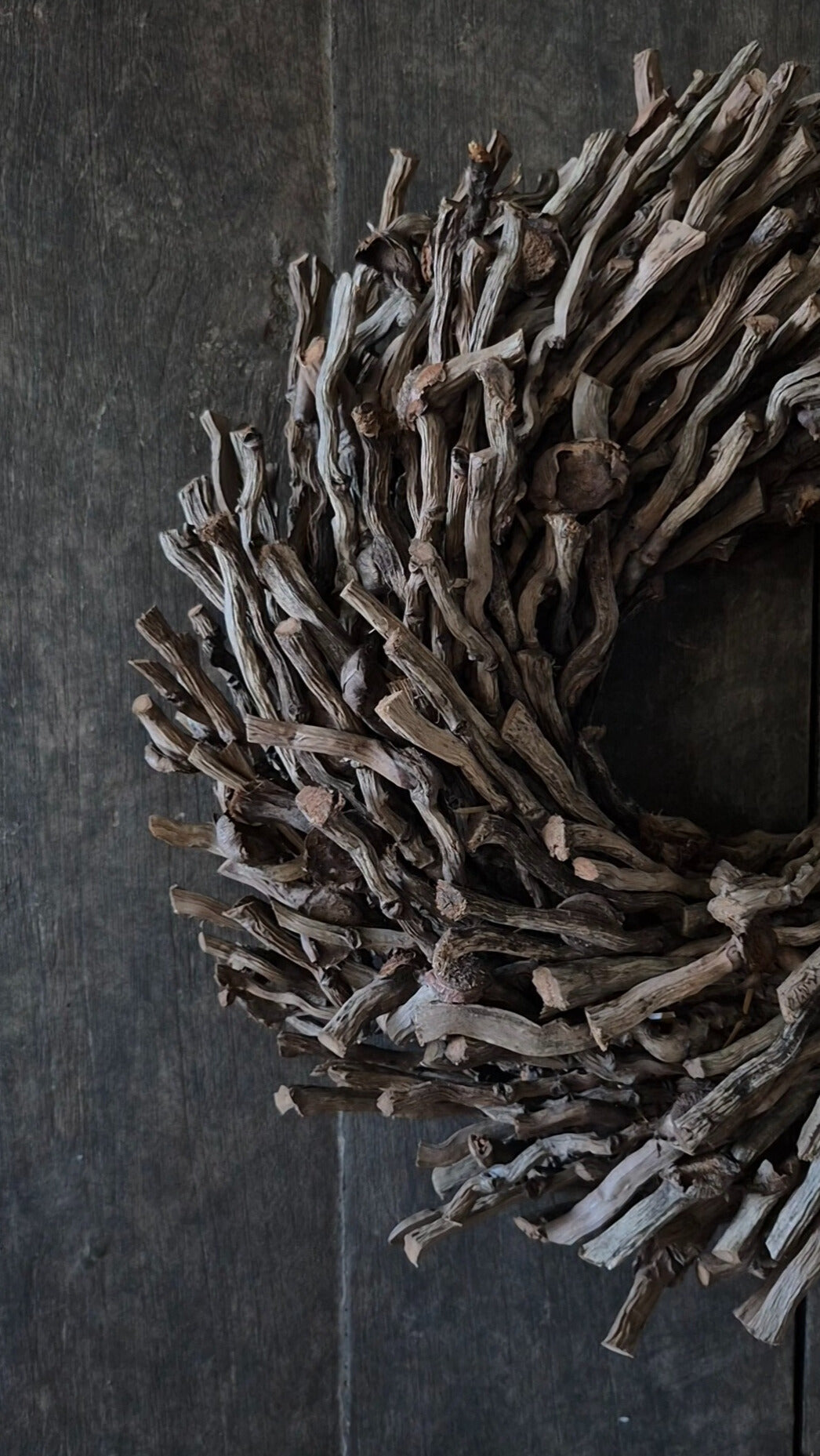 Botay krans naturel bruin 36-37cm