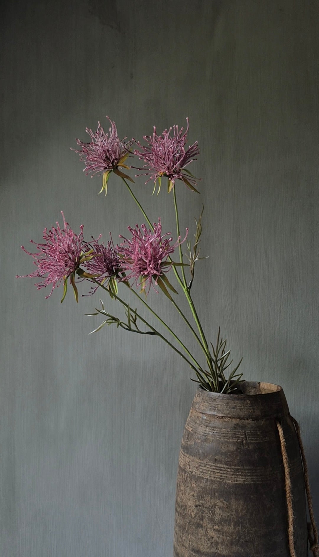 Grevillea Kunstzweig altrosa - 74 cm