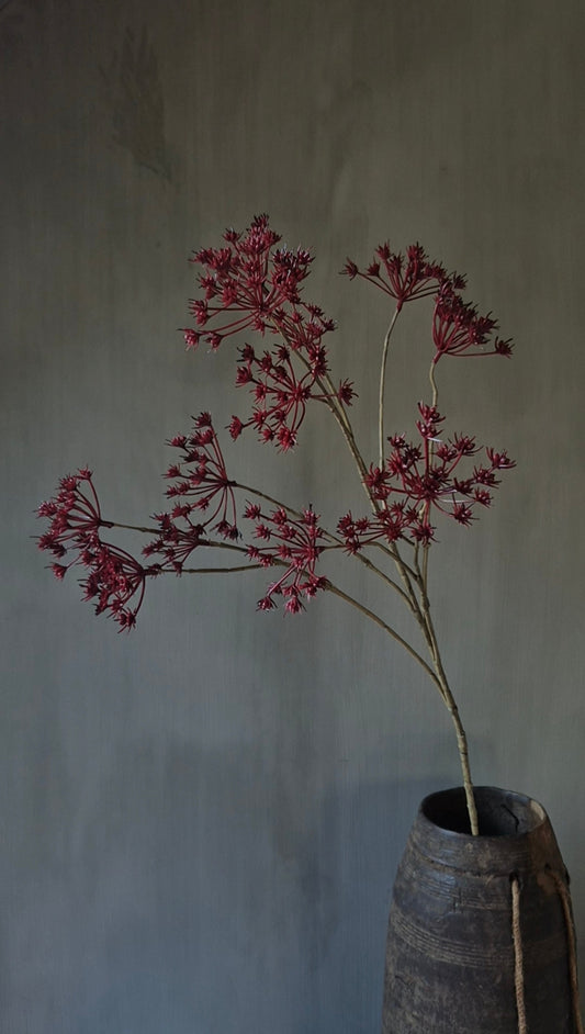 Wiesenkerbel Kunstzweig burgund - 90 cm