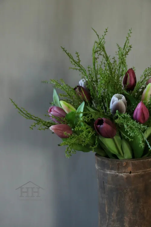 Wilde gagel kunsttak groen - 6 takken bundel