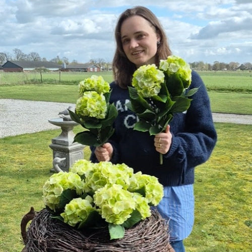 Geranium kunstplant buiten UV