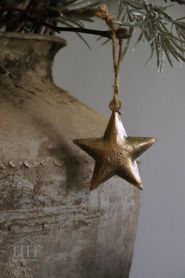 Gouden metalen ster