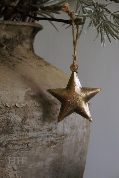 Gouden metalen ster