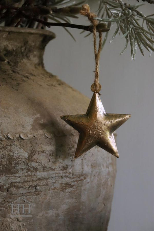 Gouden metalen ster