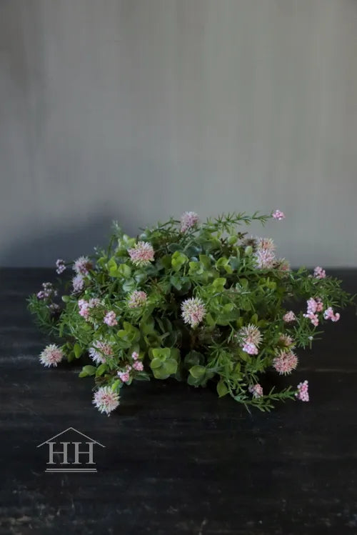 Halve kunstbol tafelstuk L - roze