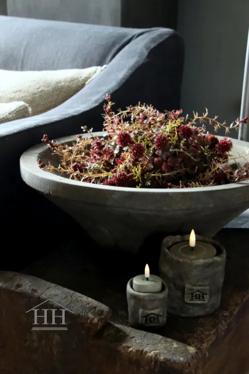 Halbkugel Tischstück Kunstkugel L bordeaux