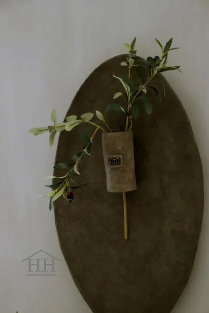 Betonnen wandvaas – taupe – 14cm