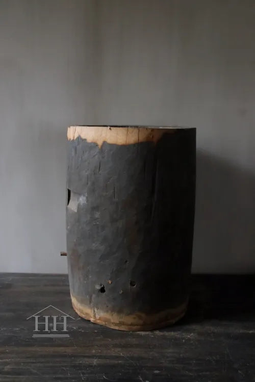 Houten pot antiek 39x28cm (01)