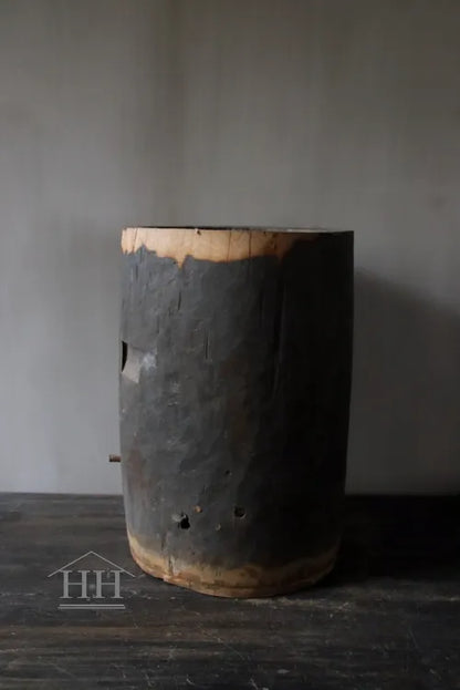 Houten pot antiek 39x28cm (01)