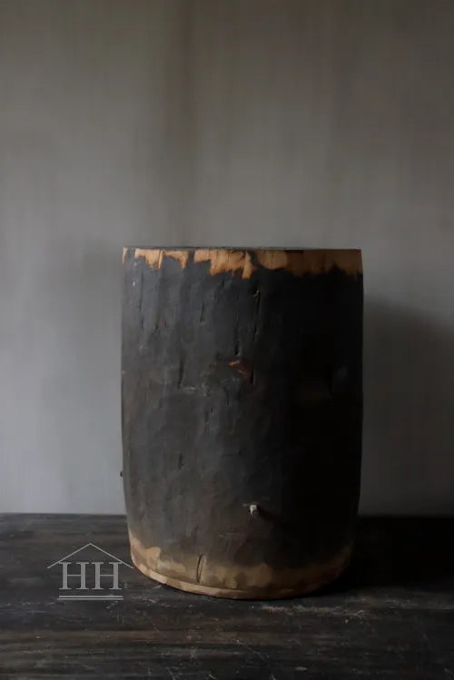 Houten pot antiek 39x28cm (01)