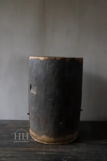 Houten pot antiek 39x28cm (01)